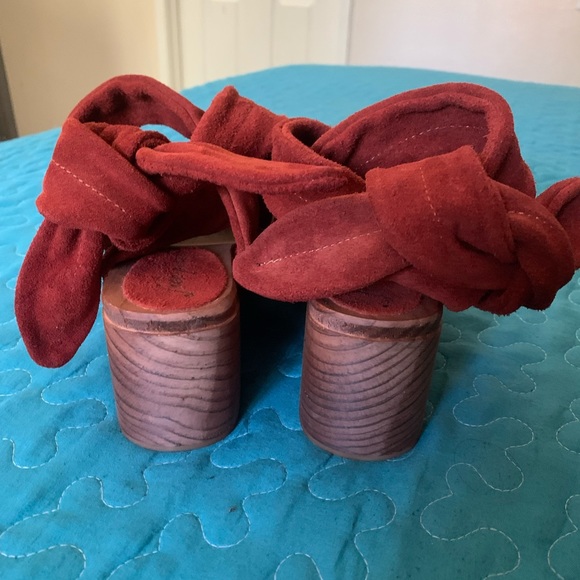 🇪🇸Free People Made in Spain - Burnt Orange Leather Sandals - Picture 10 of 11